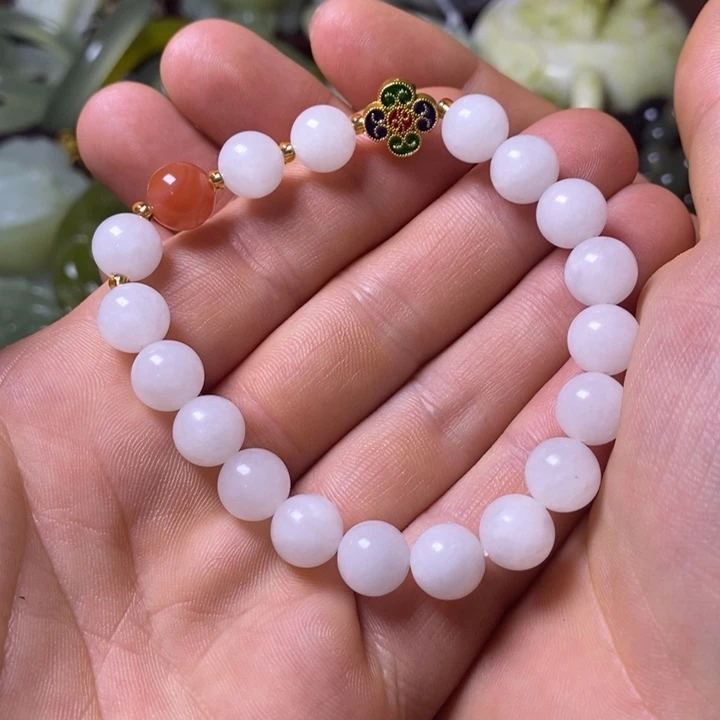 和田玉手链未镶嵌A****过