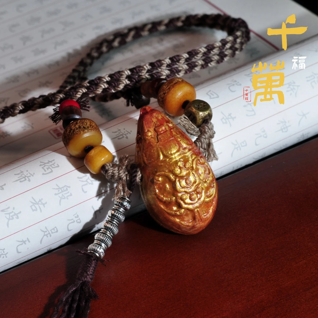 非金属布艺吊坠 【千万福】娘拉擦擦民族风设计项链-A0390204