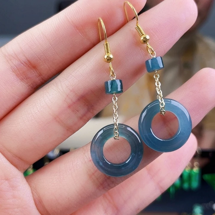 翡翠耳饰未镶嵌饰品