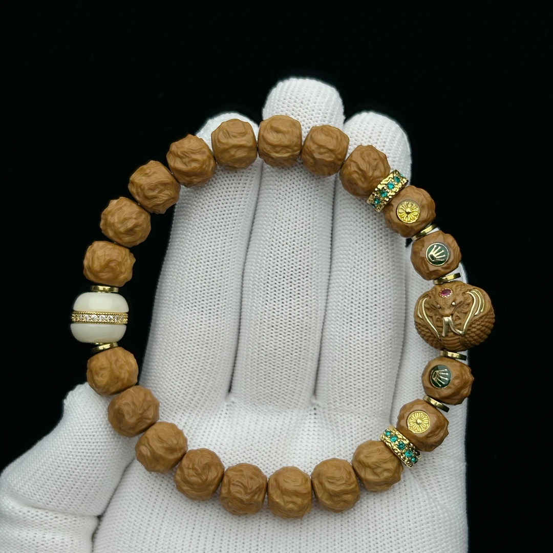 【龙蛇之变】猴头核桃手串 原生态全品 精工精卡 高端品质 毕业级别