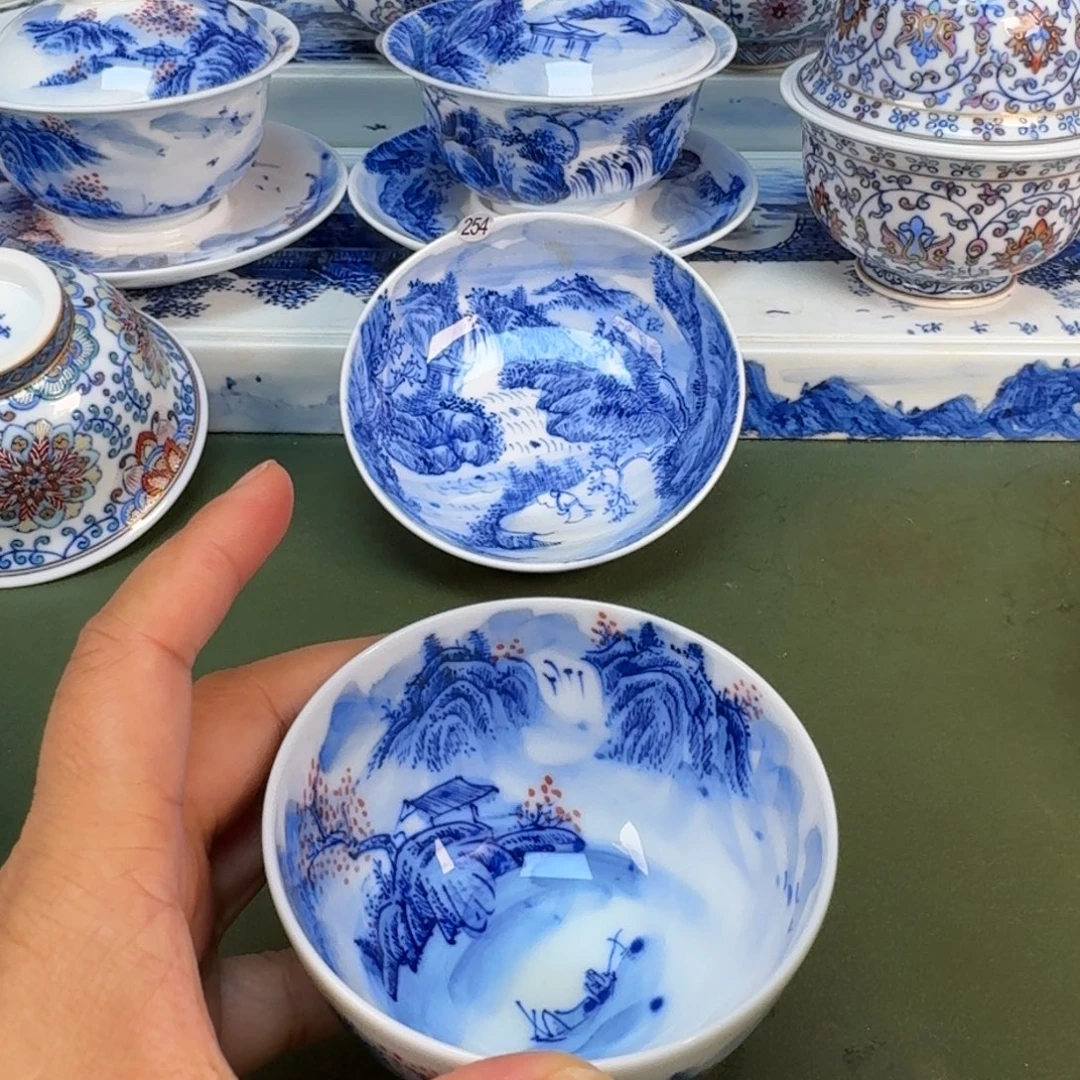 景德镇纯手绘茶具圆圆218