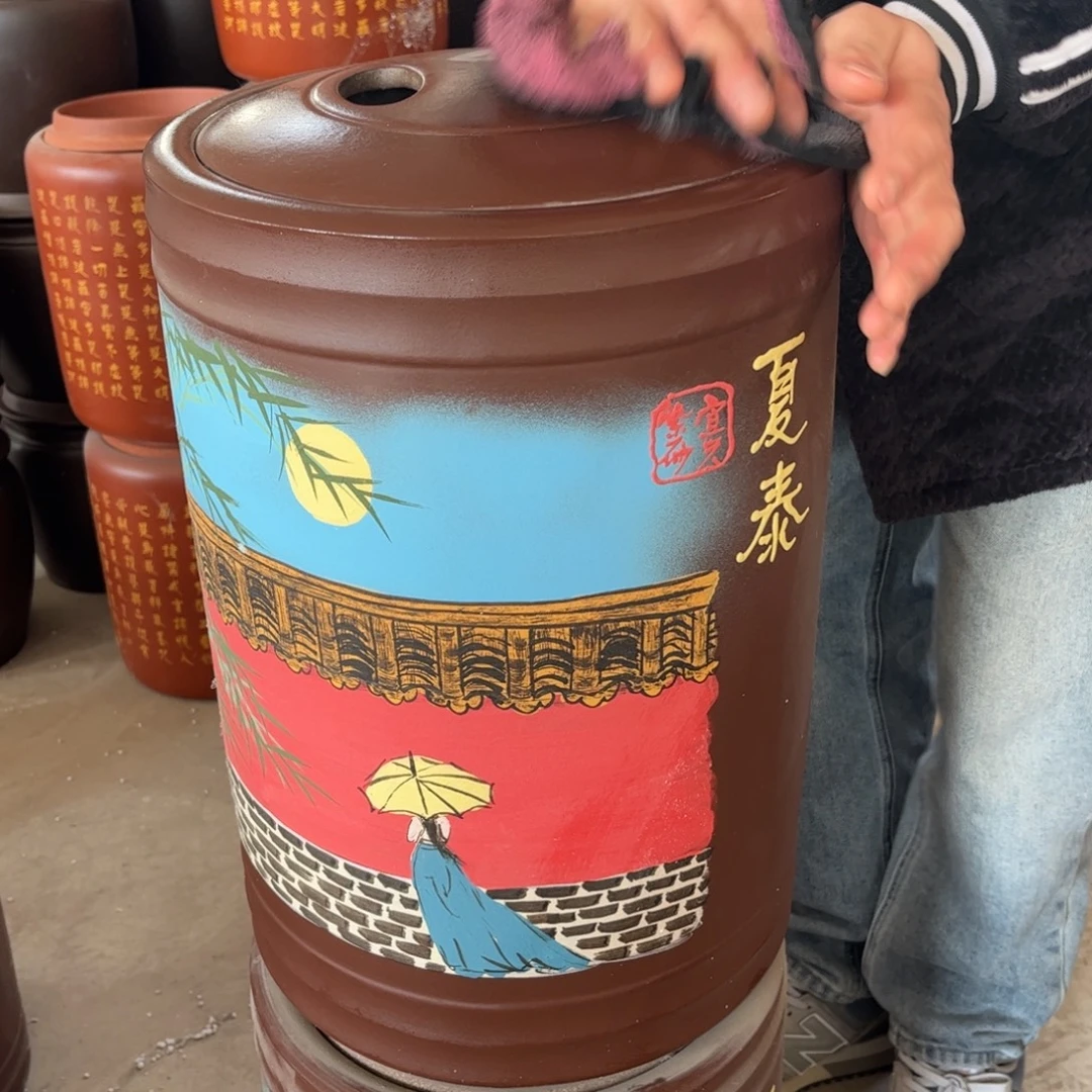 紫砂茶叶罐23 饼茶叶罐