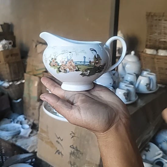 库存微瑕三娘教子公道杯