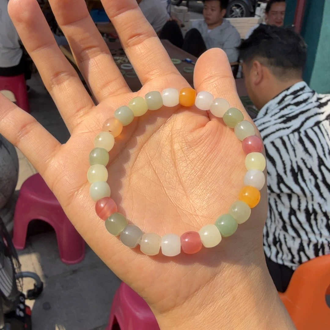 和田玉未镶嵌颈饰多宝手串姜多样性拍一发一