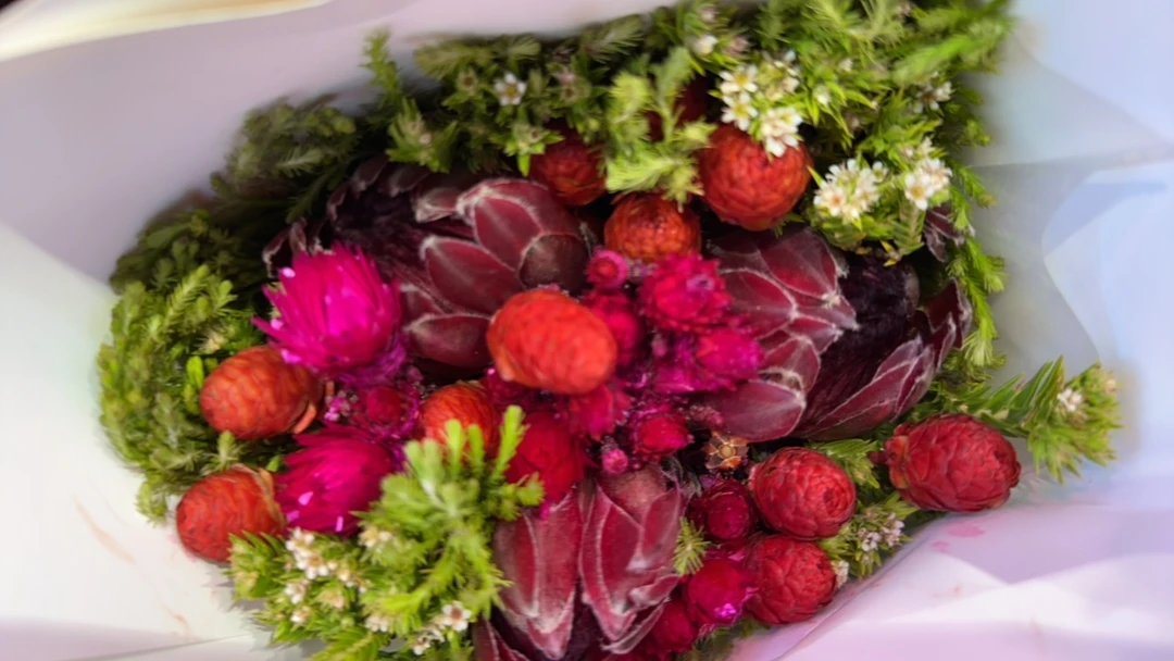 南非三公主花束可做干花