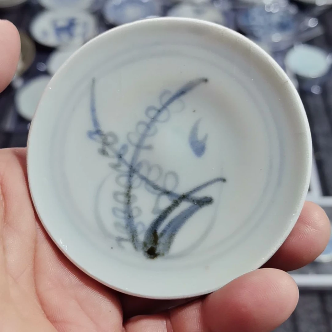 青花影青杯垫满五十包邮