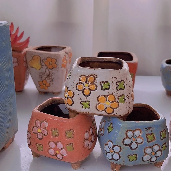 紫砂花盆陶瓷制品