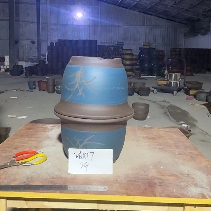 紫砂花盆手工制作16