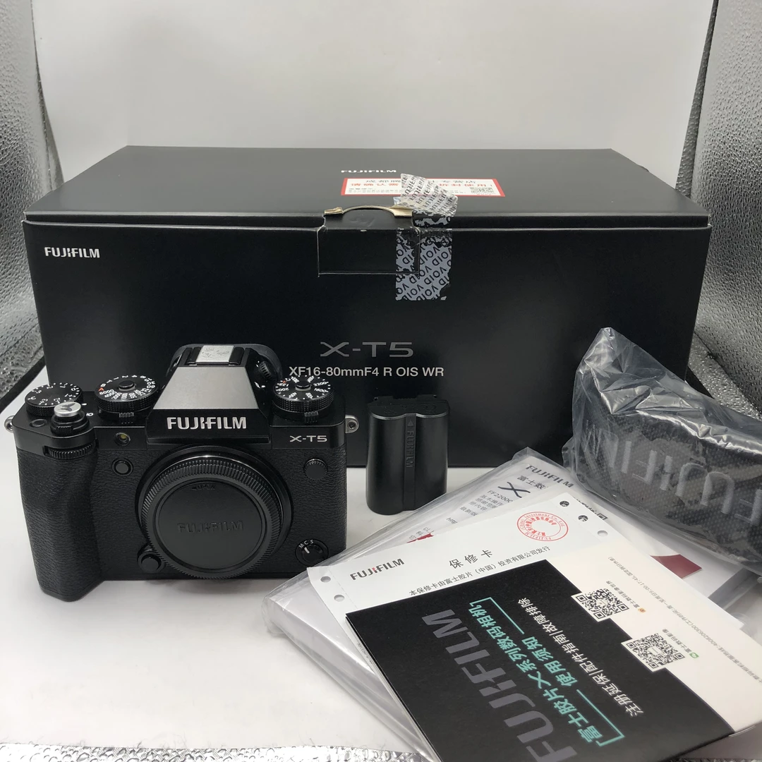 95新 Fujifilm/富士 X-T5 复古黑色微单数码Vlog相机（0627）