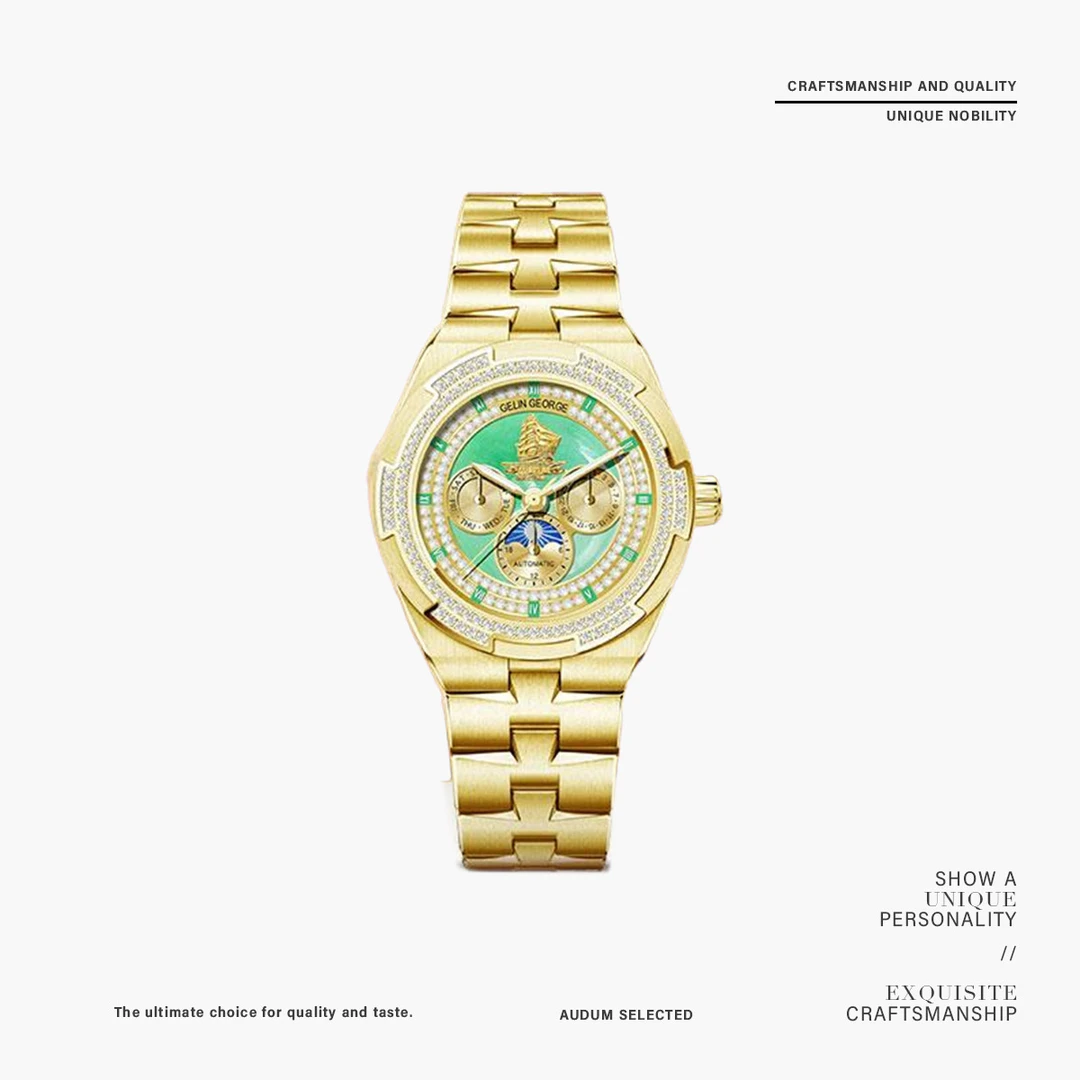 GELINGEORGE【一帆风顺】全球限量999枚镶钻机械表-DTXW--don