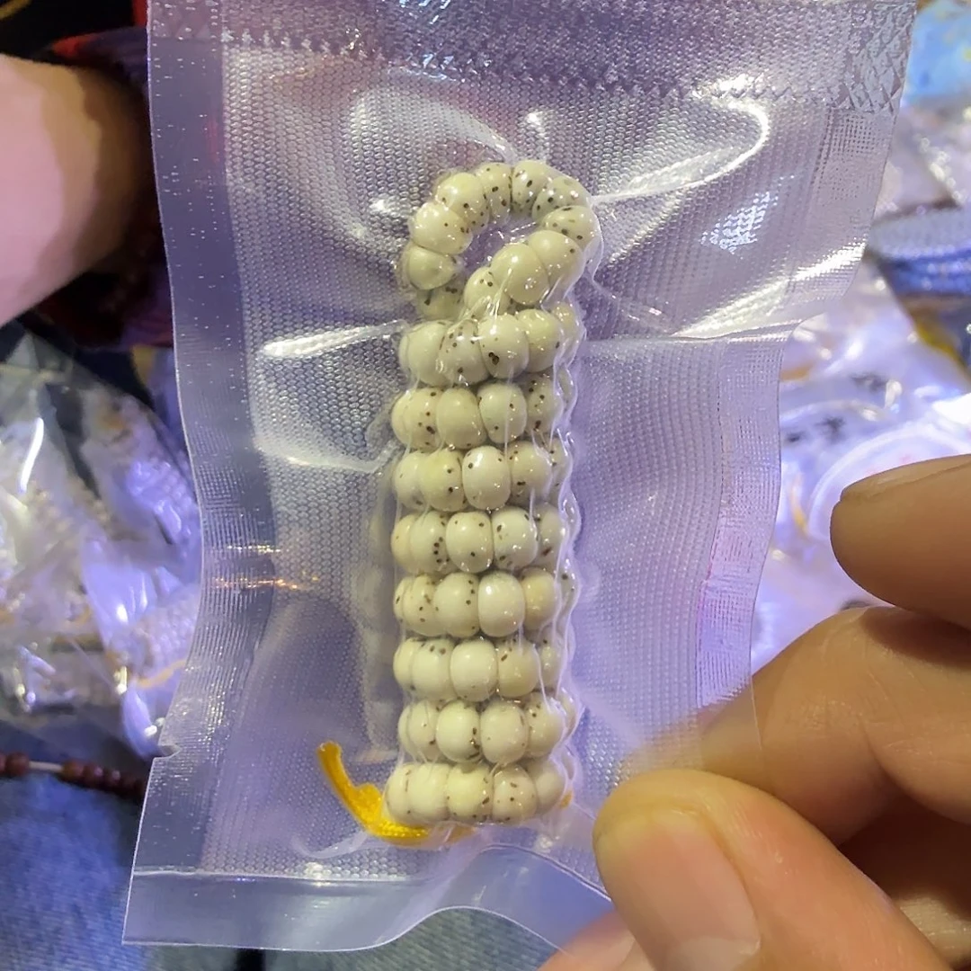 星月菩提吊坠骨瓷白蒜瓣大肠6