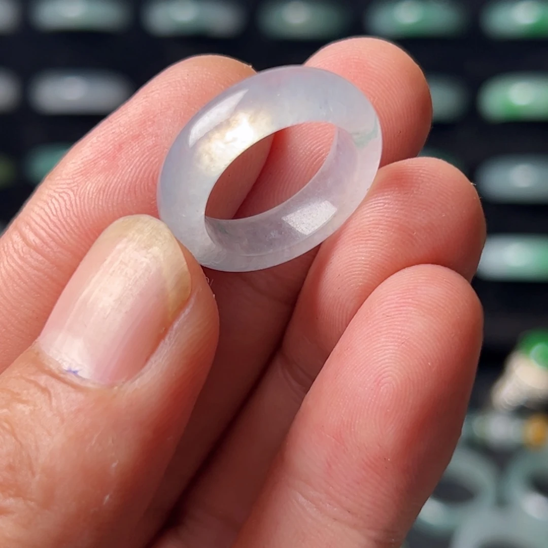 定制翡翠未镶嵌圈口13号