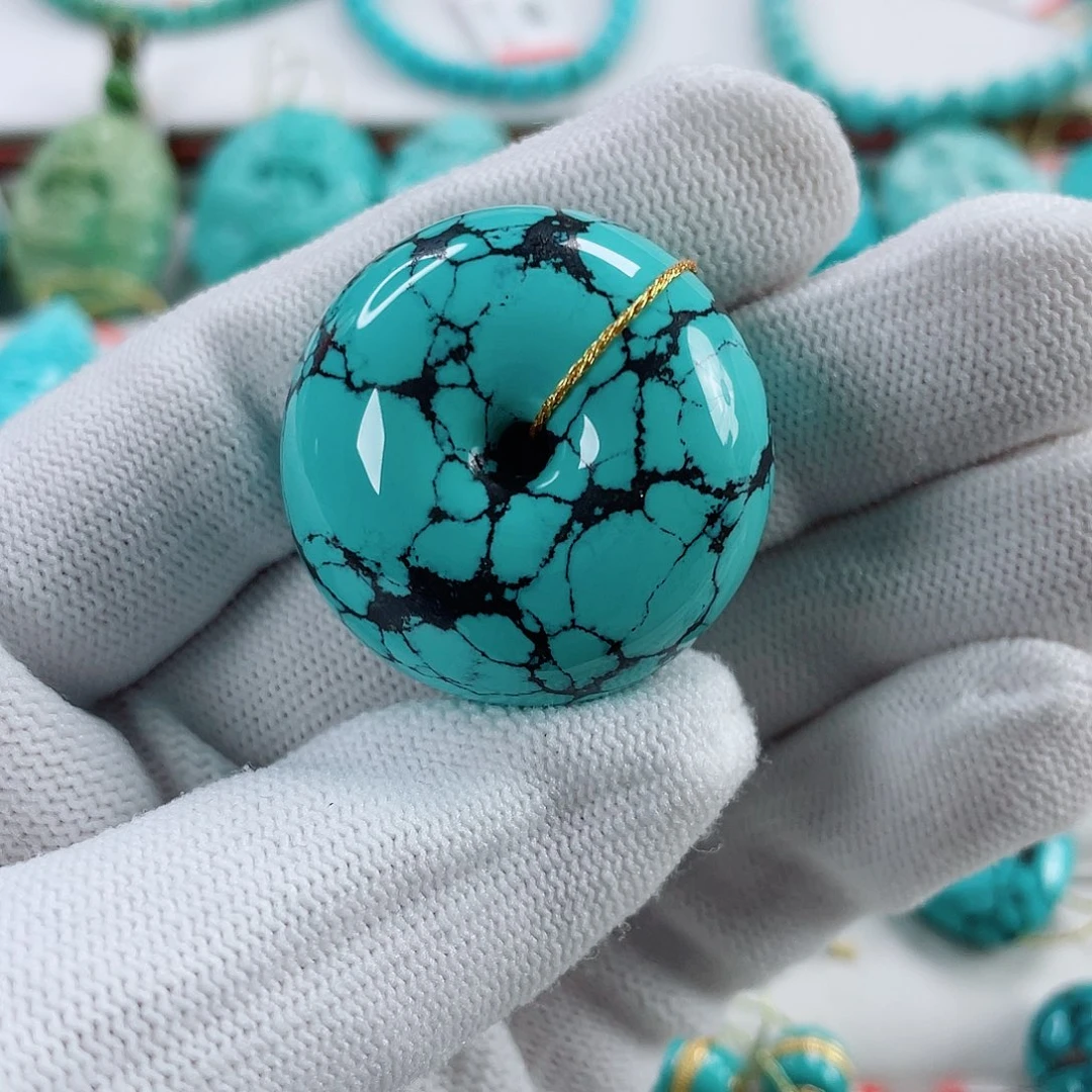 绿松石未镶嵌车挂