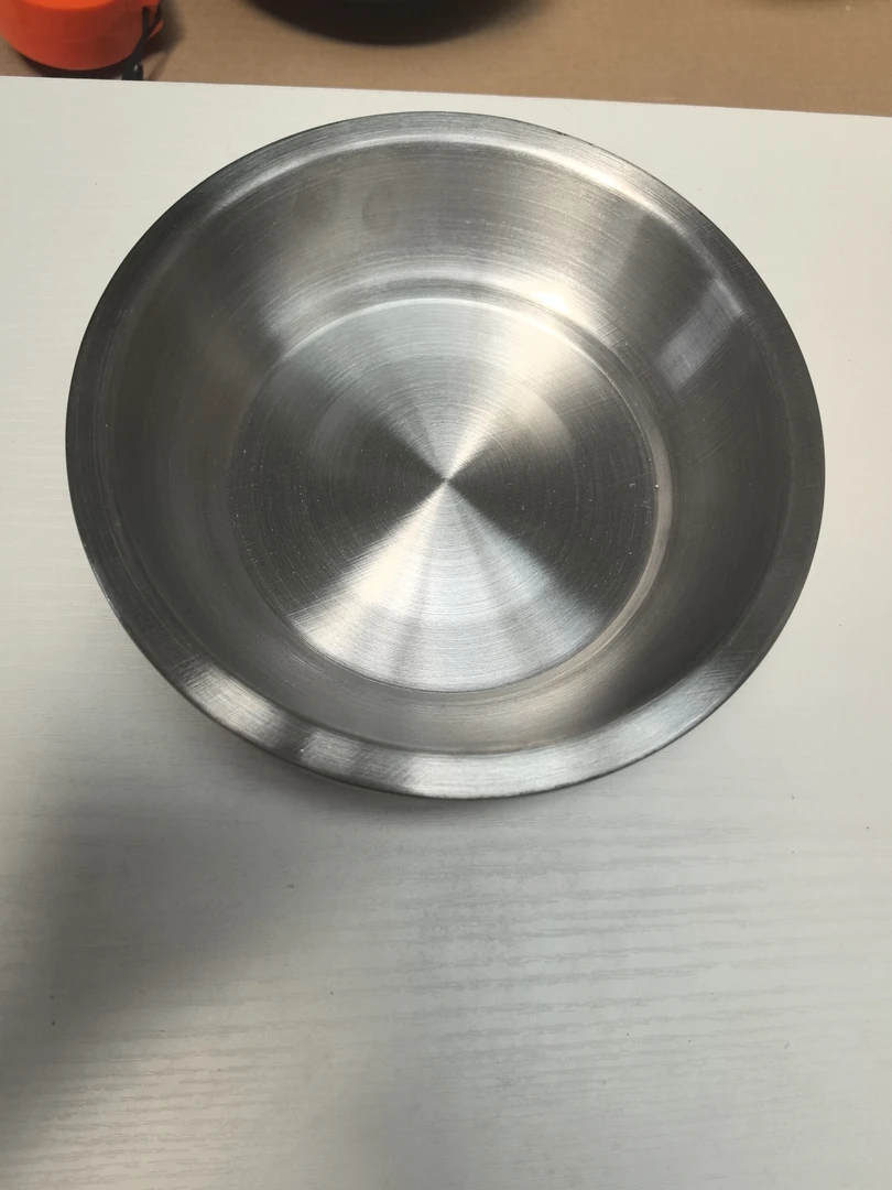 C1039 不锈钢18cm拉丝盘