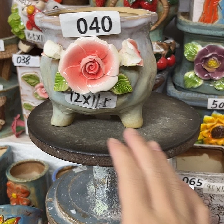 粗陶材质多肉花盆