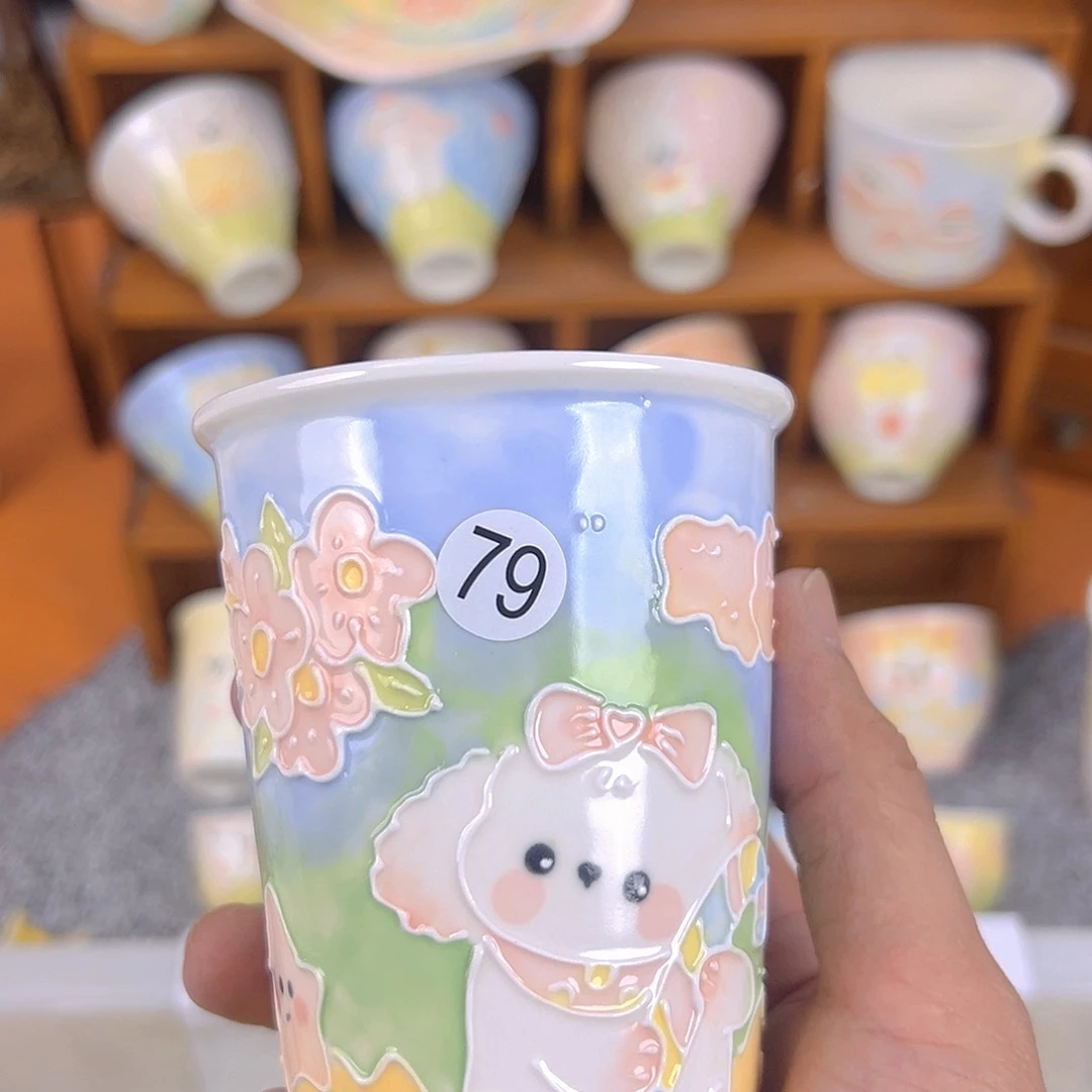 摆件纯手工陶瓷小摆件79