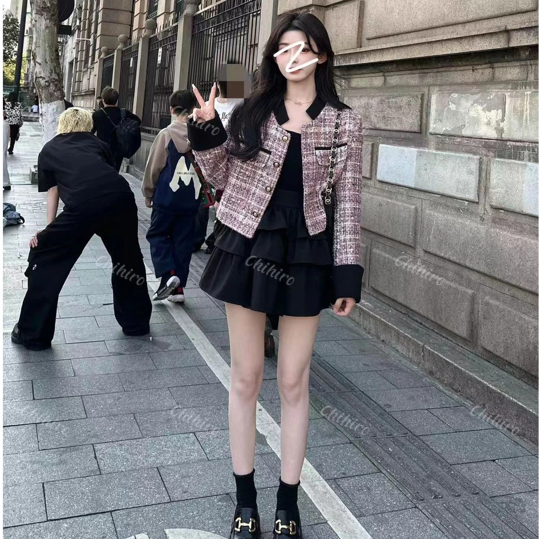 【浩哥严选】「怪美的」预C3TZ9322小香风粗花呢时尚短外套