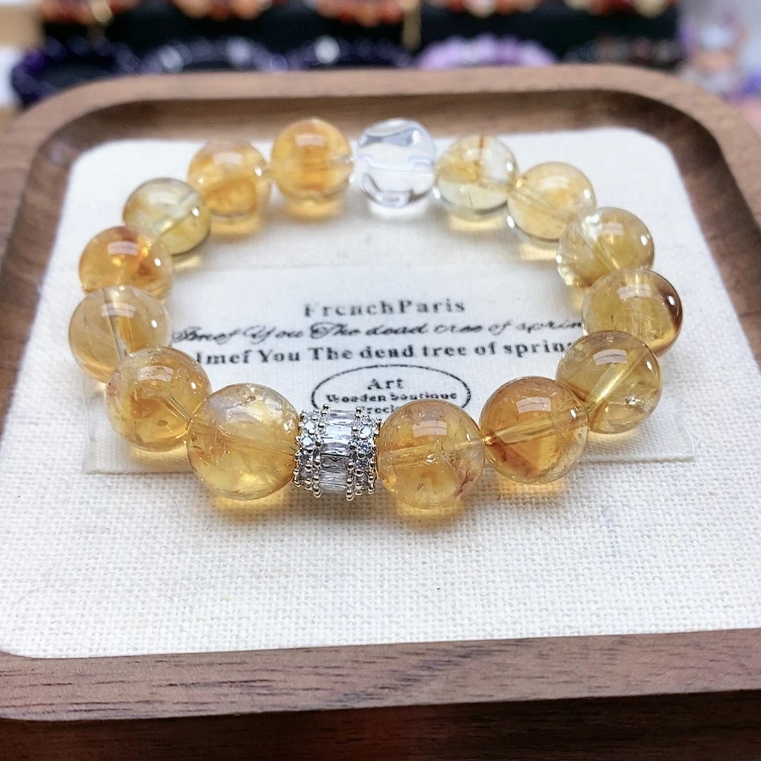 水晶手链未镶嵌M****o黄塔晶手串