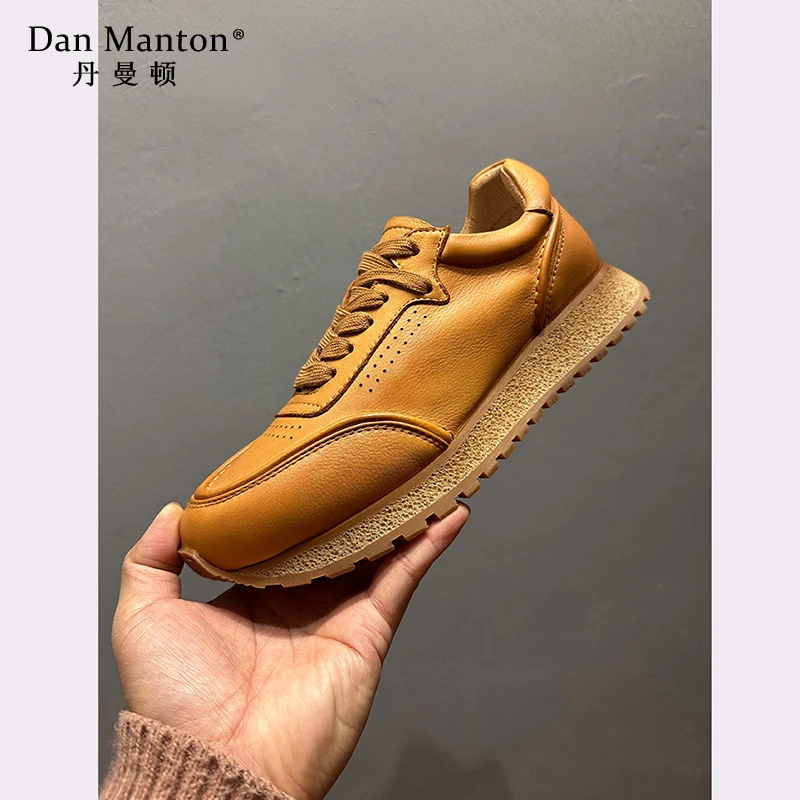 真皮复古阿甘鞋男春季新款潮鞋透气百搭运动休闲鞋舒适老爹鞋男款