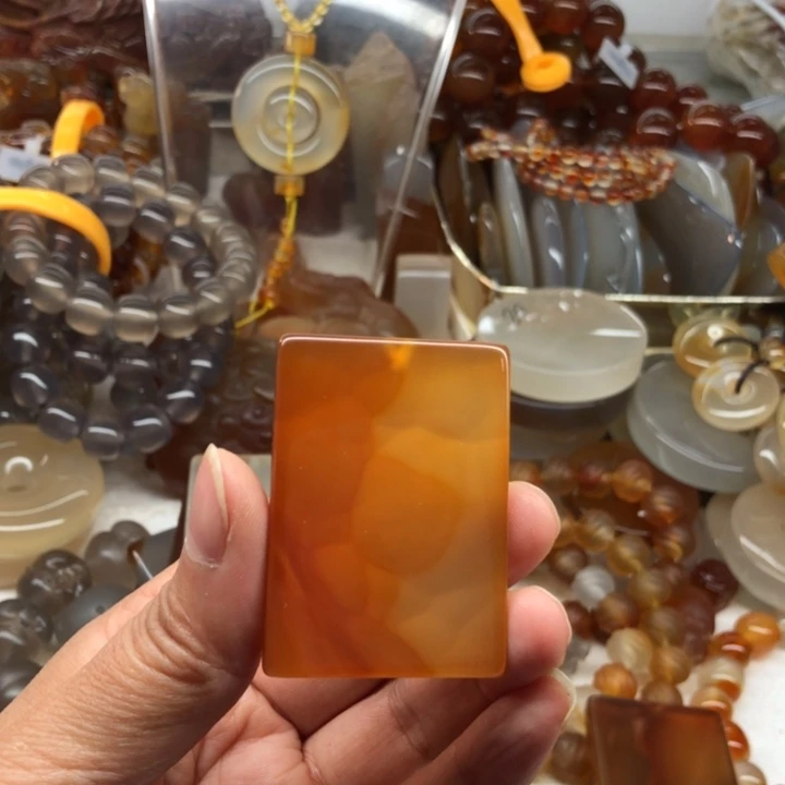 高***子玛瑙/玉髓未镶嵌手链