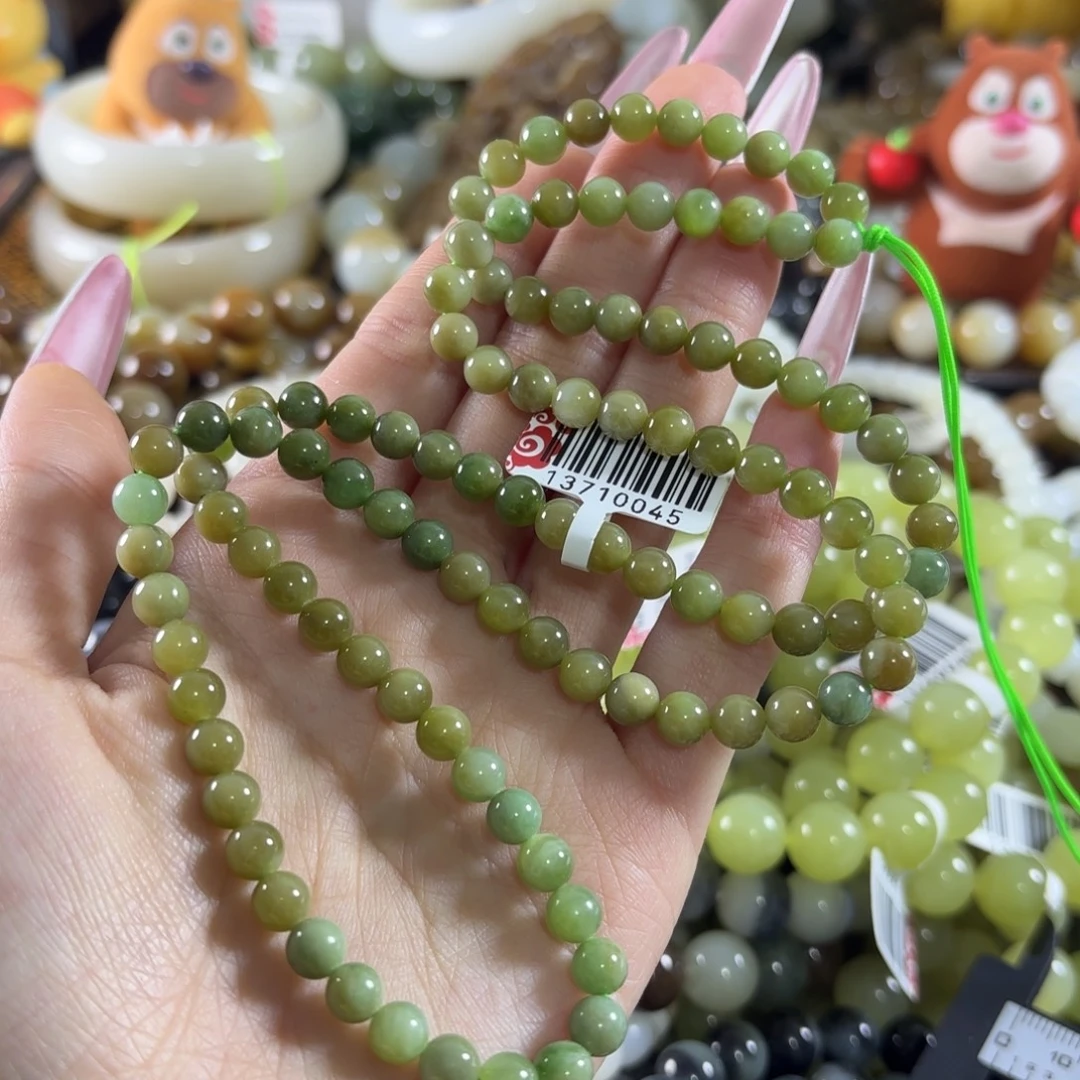 和田玉未镶嵌手链122
