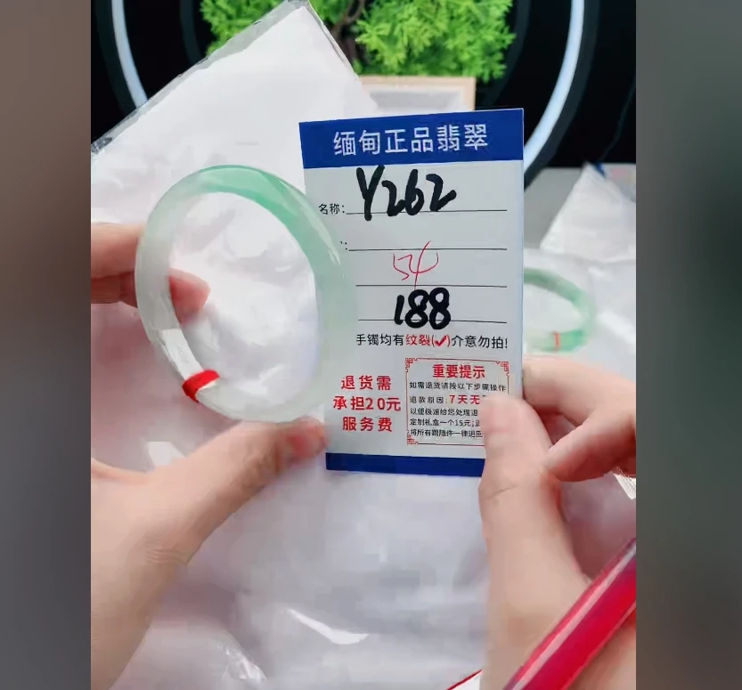 Y262【缅甸翡翠  手镯】实物以直播间为准微色差G