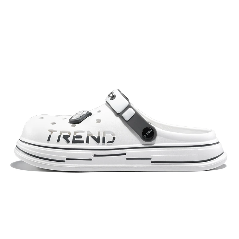 2024夏季新款踩屎感洞洞鞋男包头拖鞋椰子防滑沙滩软底凉拖鞋