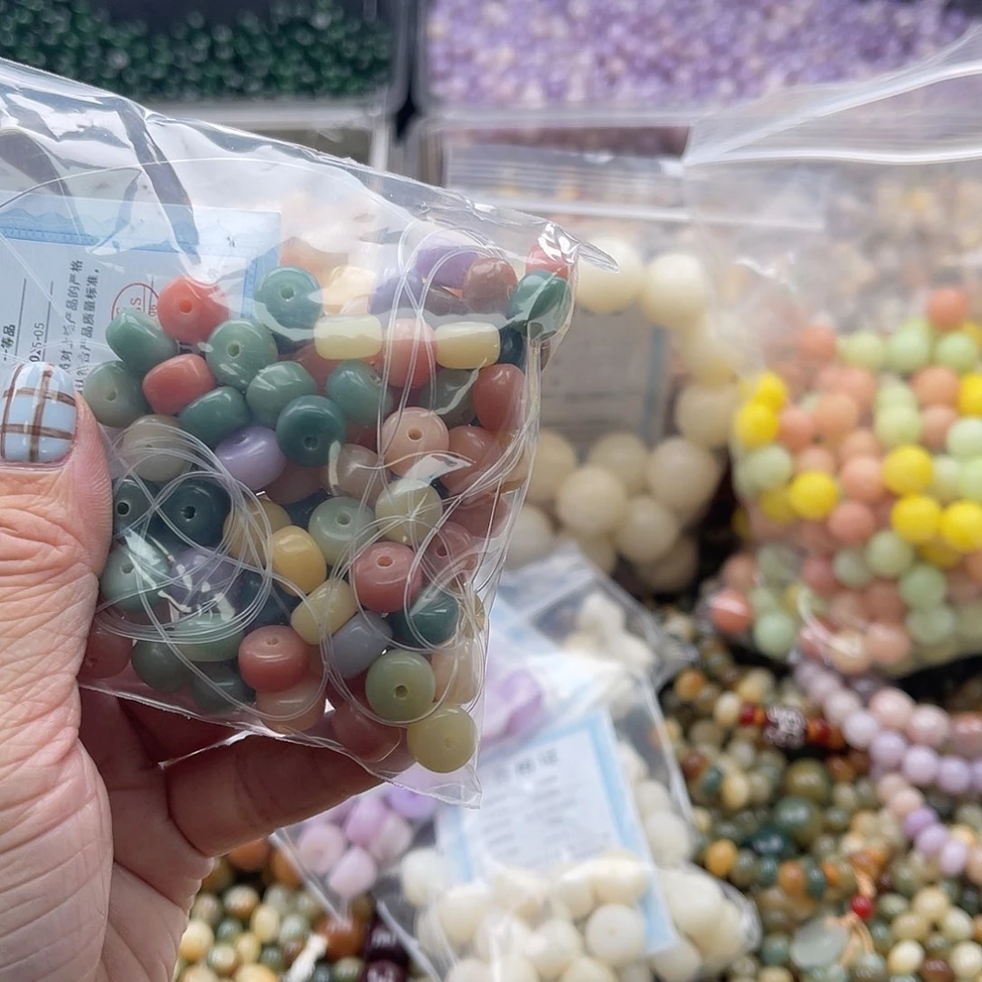 白玉菩提吊坠A/9mm/60颗锅底