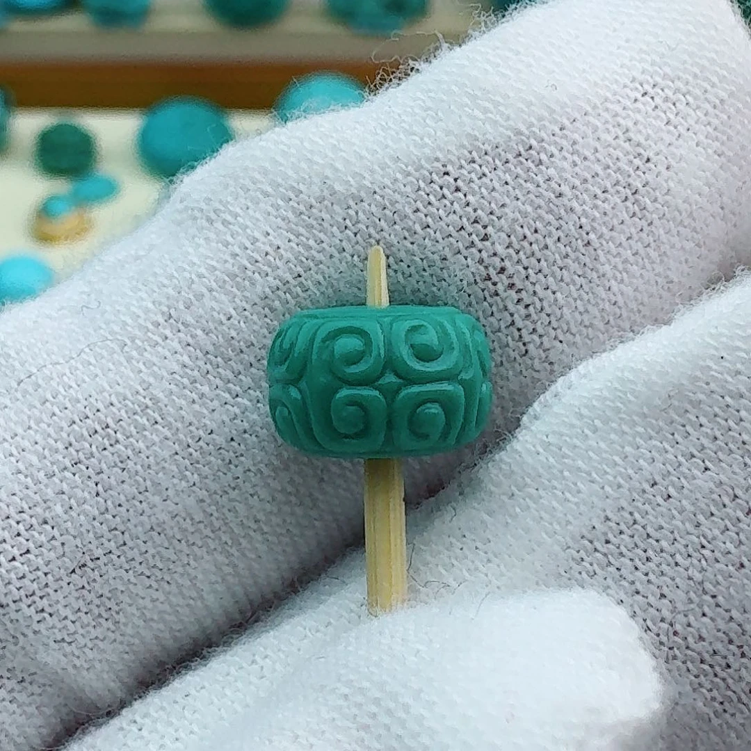 绿松石直切回纹9.2未镶嵌