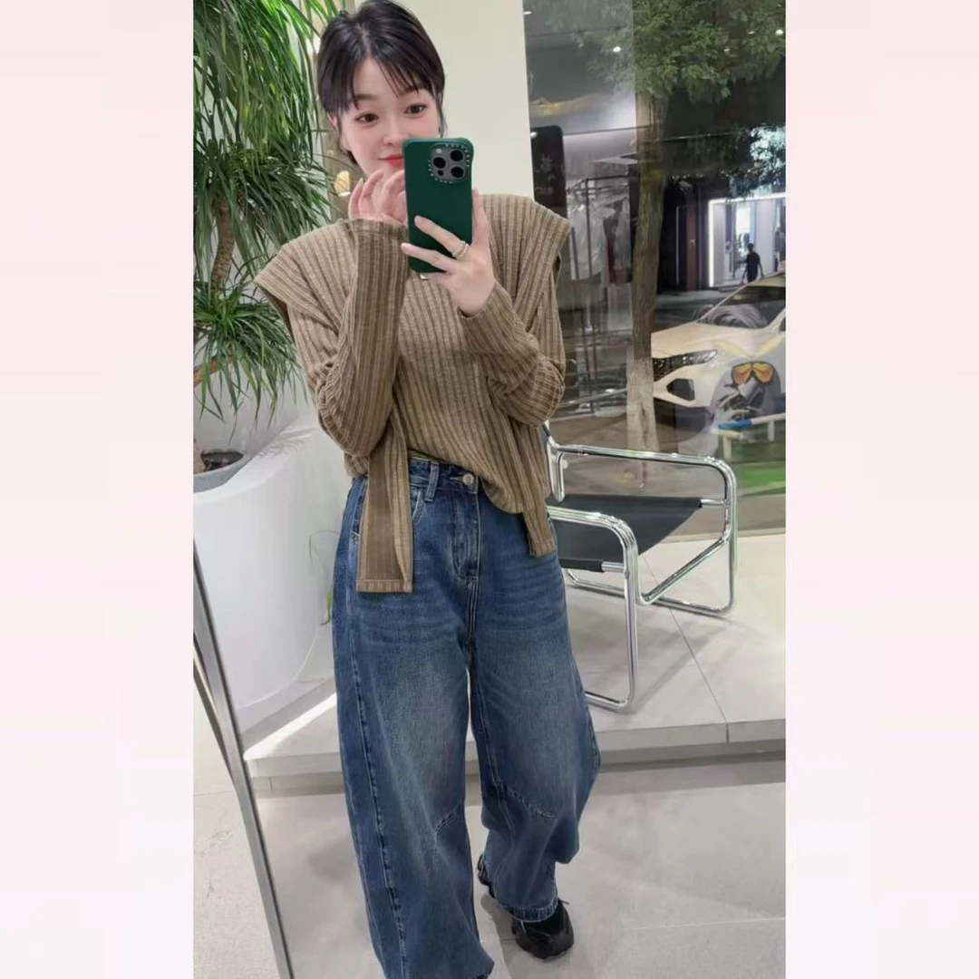 春苗女装   披肩款上衣     休闲时尚圆领舒适打底衫
