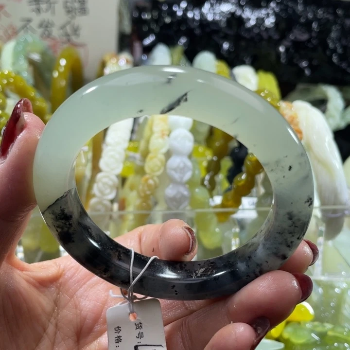 岫玉未镶嵌手镯55