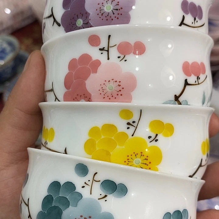 坚***石摆件陶景德镇陶瓷主人杯1345