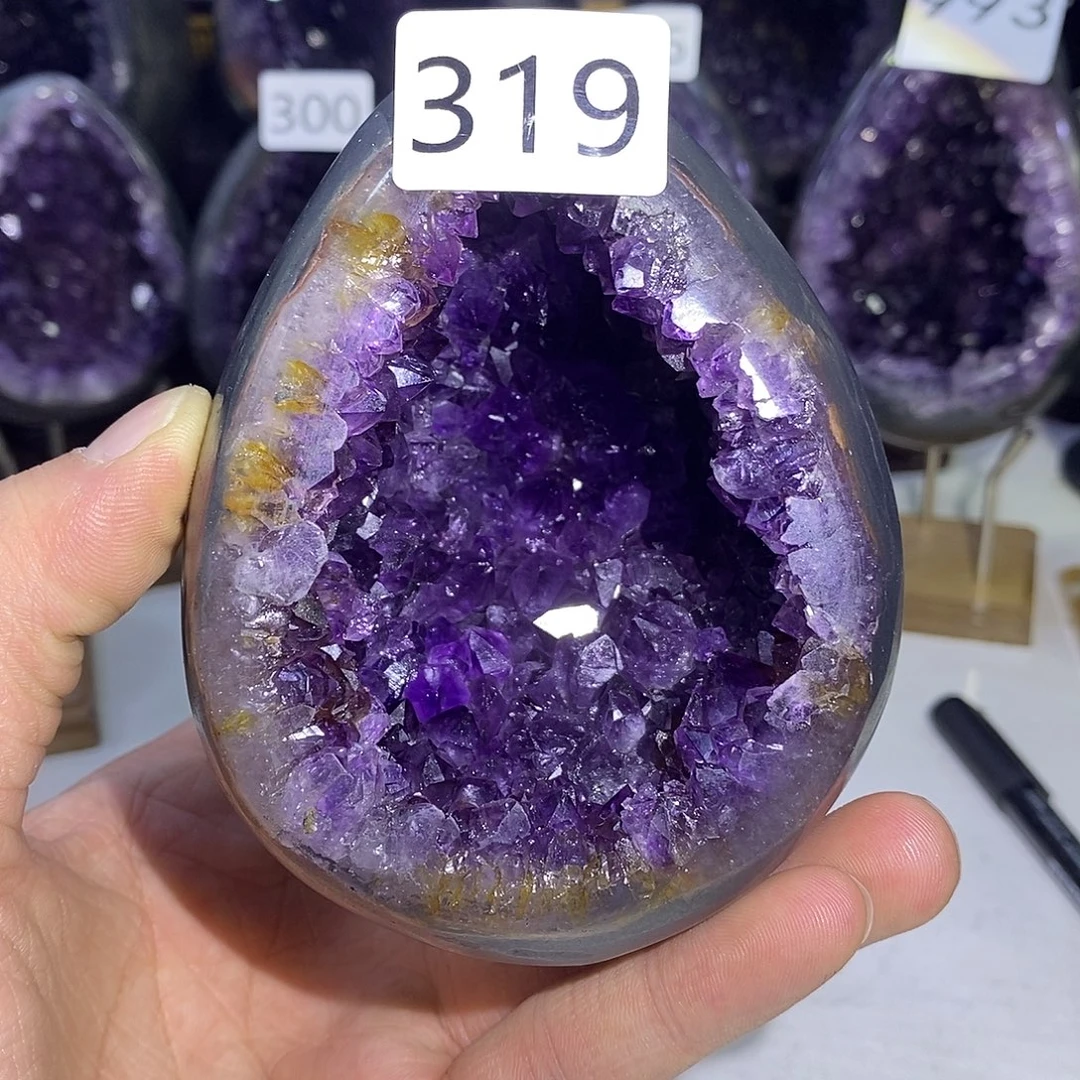 紫晶珠宝半成品未镶嵌319