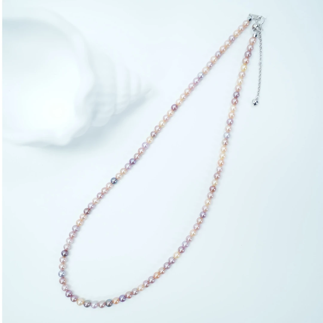 4-5mm糖果链无核混彩小珍珠无核小米珠