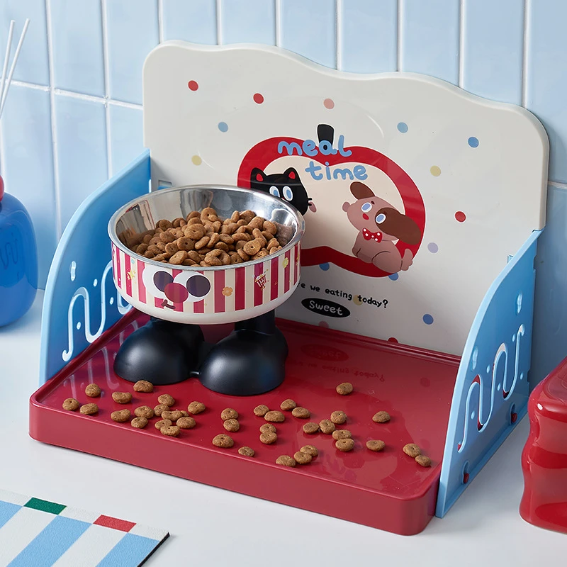 宠物多巴胺可调节收纳架狗狗零食收纳餐桌猫咪可调节餐桌宠物用品