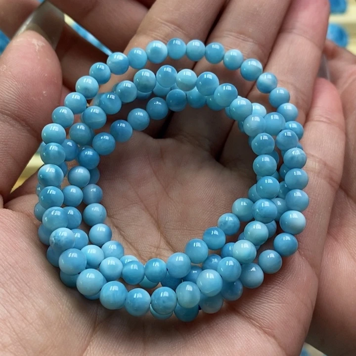 针钠钙石（海纹石）未镶嵌手链