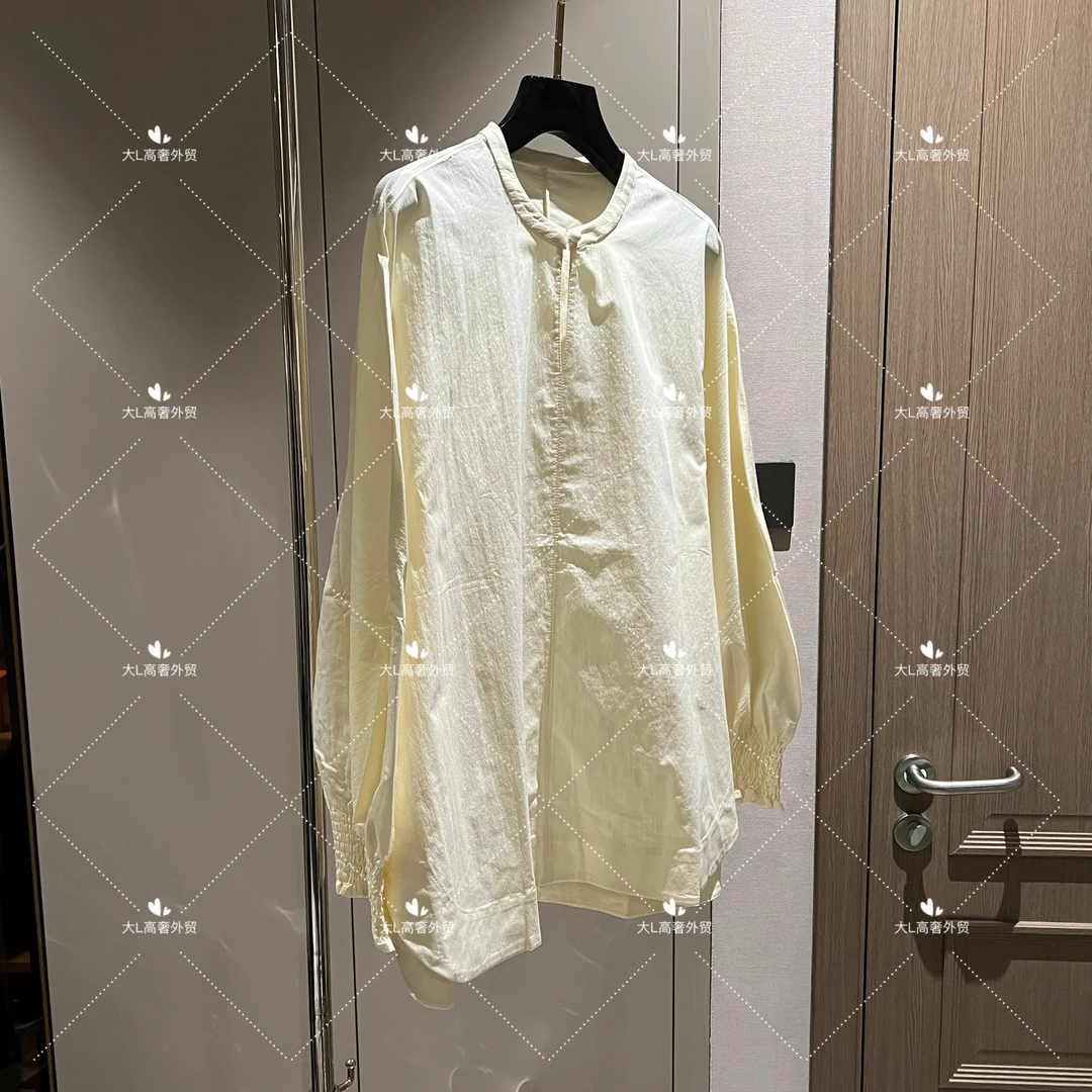 "半见” 重磅外贸进口高奢重工设计师风百搭牙签纹衬衫