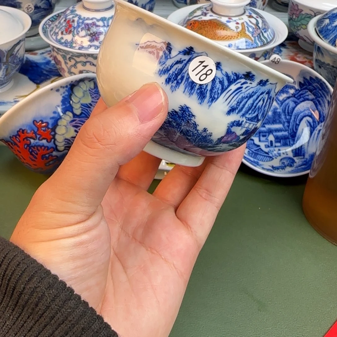 彦祖纯手工手绘茶具118