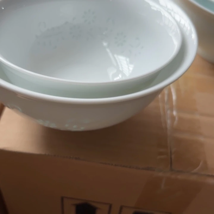 金***宝青瓷景德镇陶瓷米饭碗六个面碗四个白色