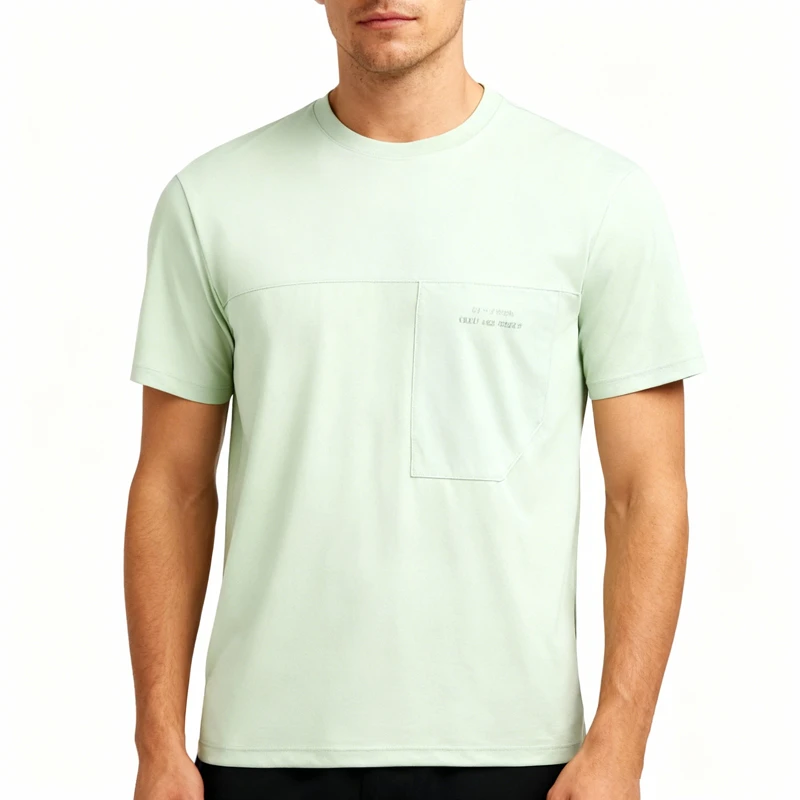 李宁短袖T恤男款春健身系列舒适透气宽松拼接短袖衫AHSU481--B品