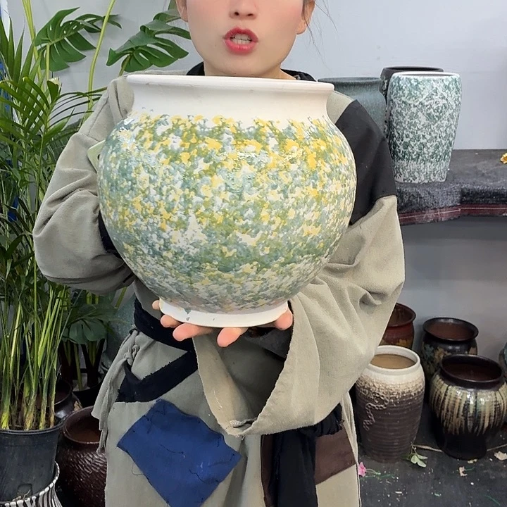 20×25 -粗陶花盆有孔-买买买