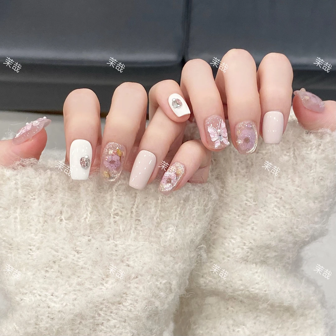 【春日序曲】纯手工定制美甲拆卸穿戴甲A3613