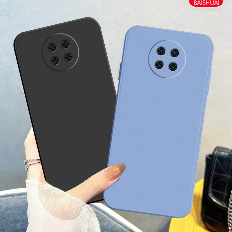 适用红米note9 5G手机壳M2007J22C软胶防摔全包防指纹直边纯色女