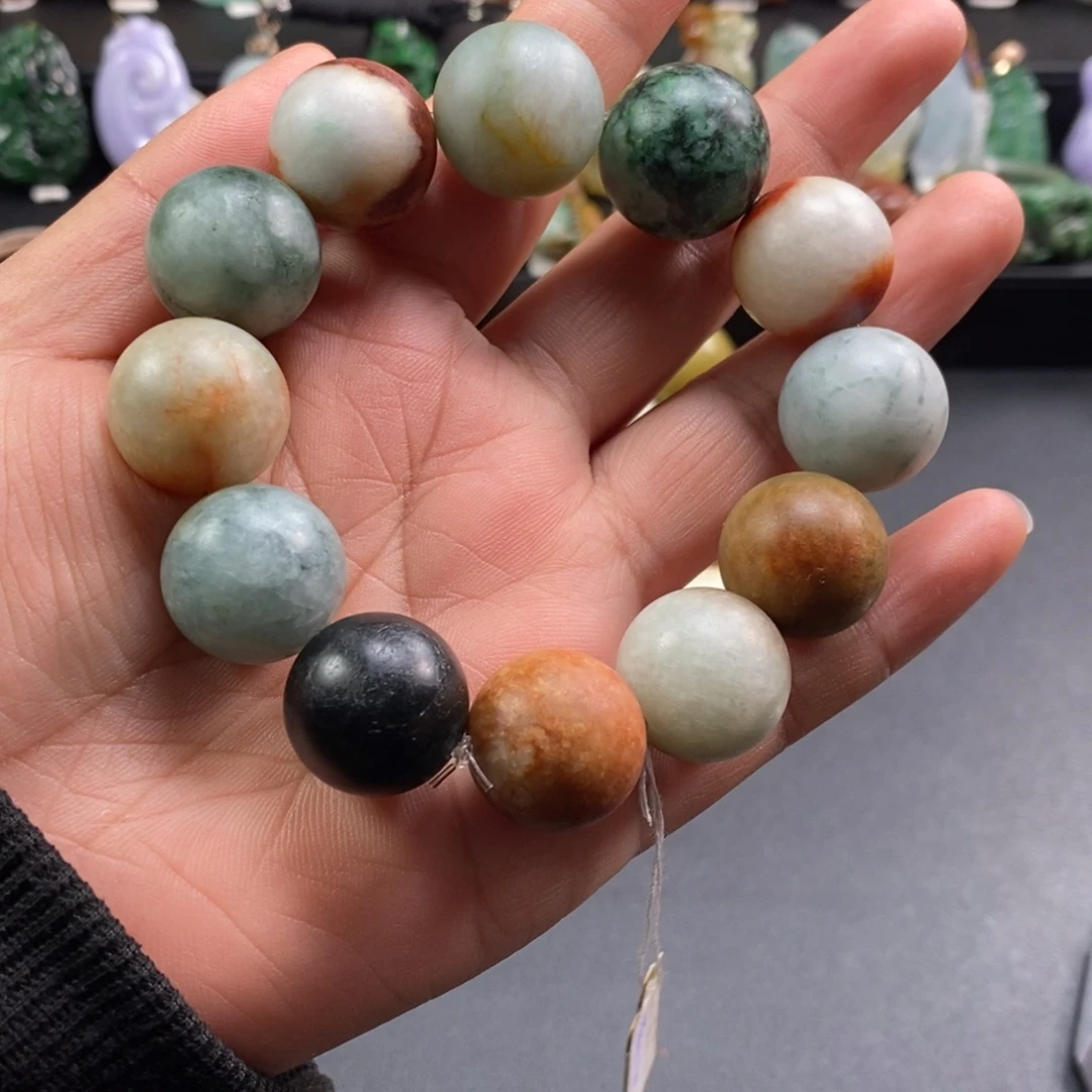 翡翠未镶嵌手串卡20