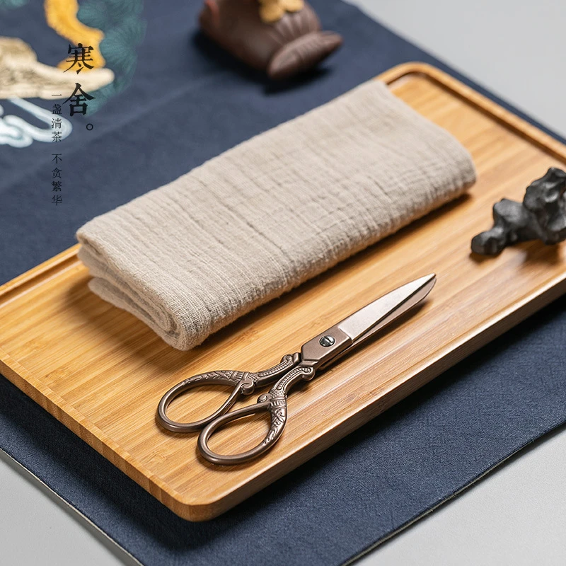 南园创意剪刀中式高档剪茶包不锈钢茶剪茶叶茶袋大号茶台专用剪子