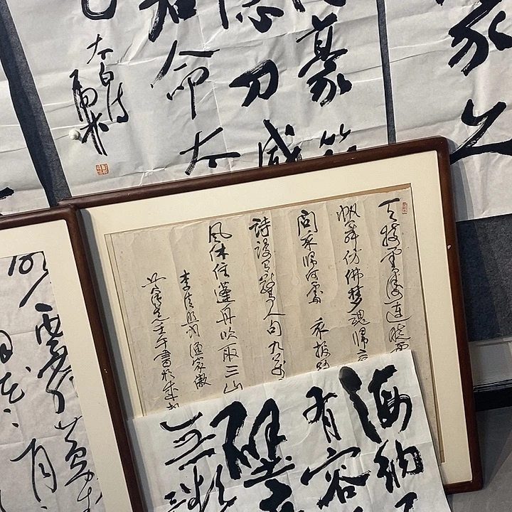 黄***郎书法郑虎林斗方一幅