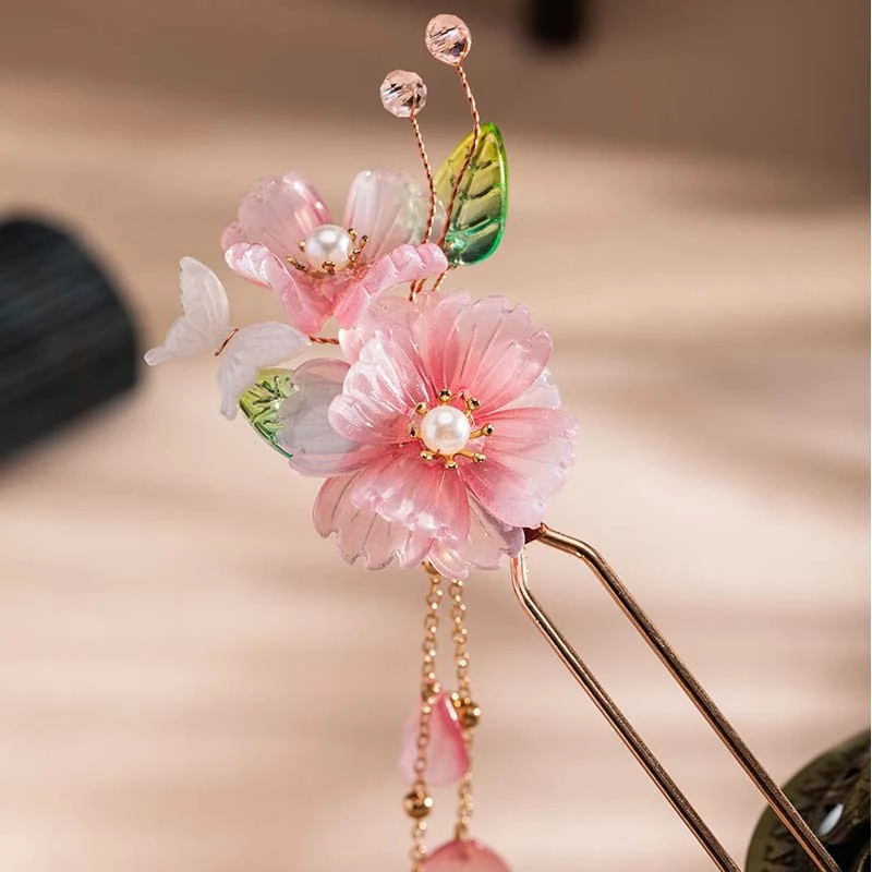 汉服发簪流苏步摇簪子女古风发钗古装旗袍国风发饰仙气头饰新中式