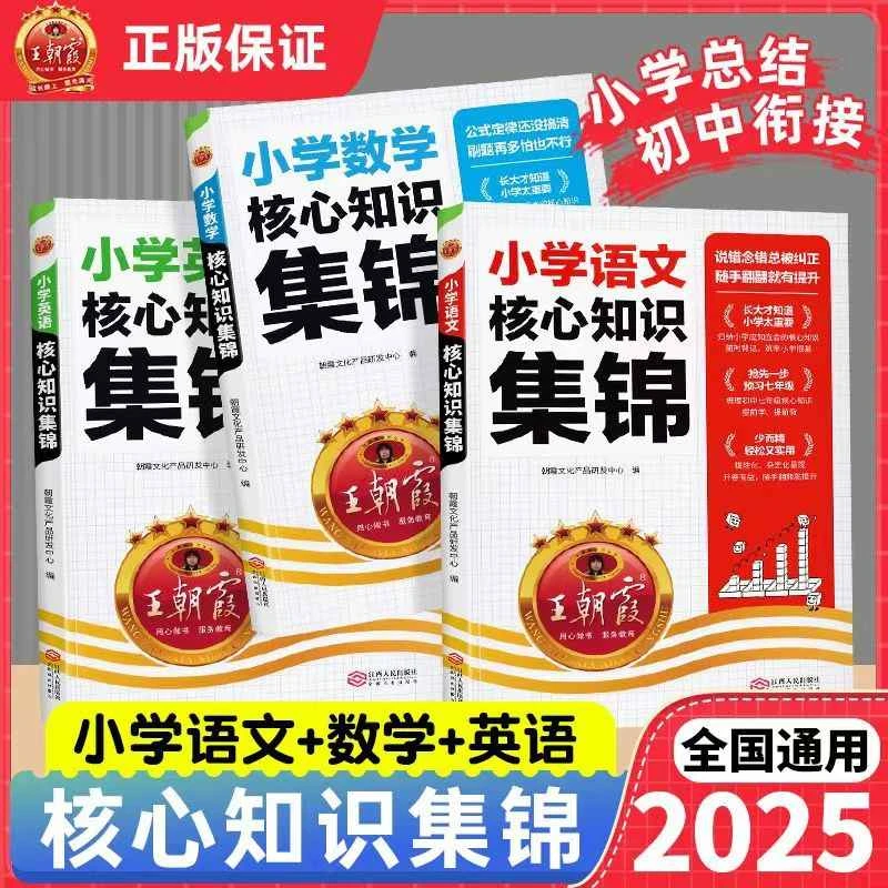 2025新王朝霞核心知识集锦小学1-6年级语数英重点知识小升初通用