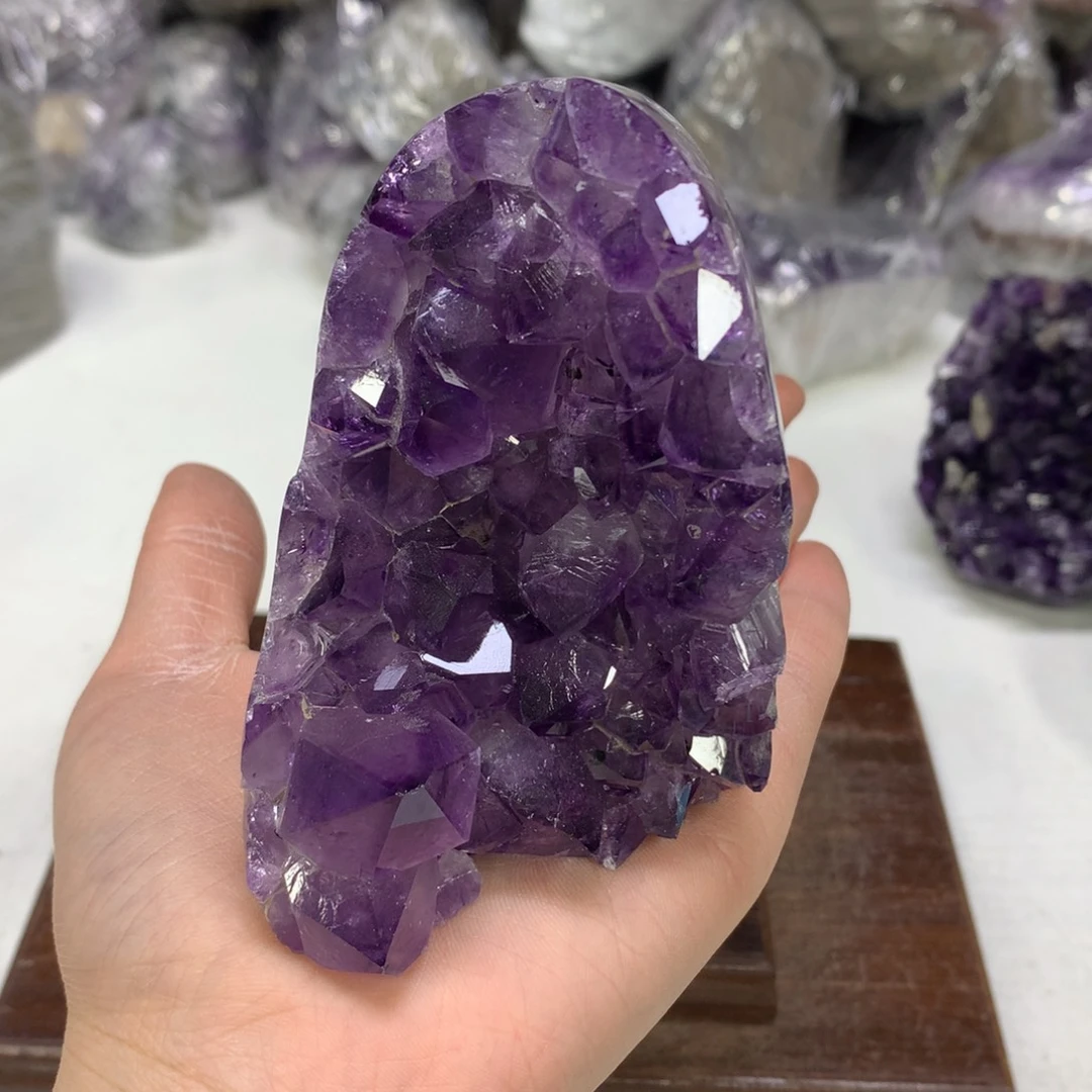 紫晶摆件未镶嵌水晶