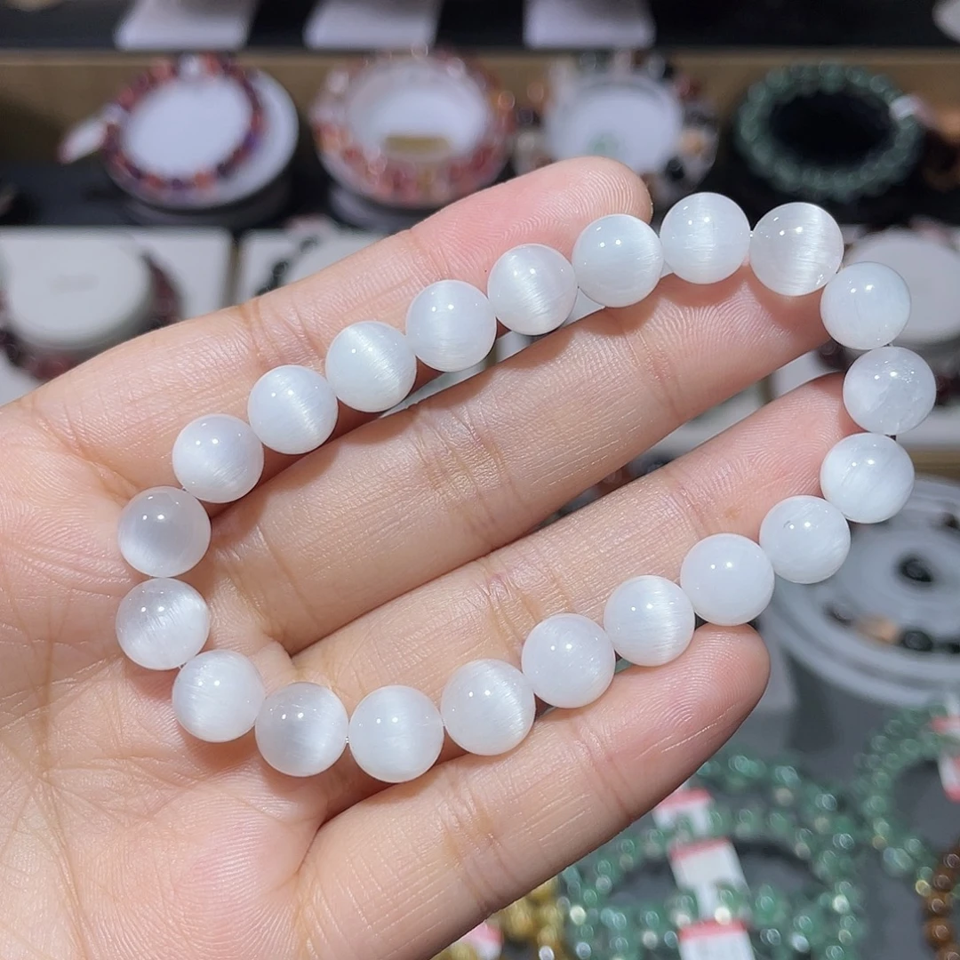 手串未镶嵌水晶白兔毛手串